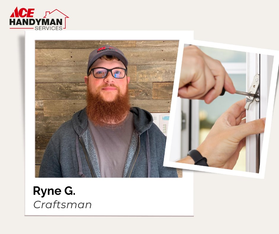 At Ace Handyman Services West Nashville, our craftsmen are renowned for their excellence in home projects. Introducing one of our best craftsmen, Ryne! Give us a call at 651-581-2288 today and let us lend you a helping hand in realizing your home improvement dreams. 🤩
