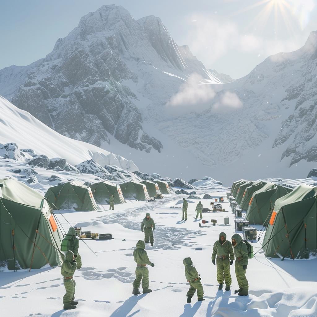 MorrowProject's tweet image. In the early years of emergence, we often wintered outdoors. As a young kid, it was just normal stuff. We had done it for years. In winter three we were part of a combined recon, engineering, science, and EMCA camp. I was so excited that I had kids my age to work and play with.