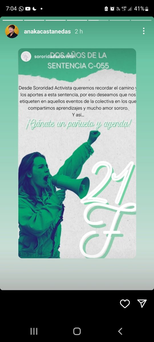 Que incoherencia y tristeza funcionaria edil de santa marta activista a favor de la vida pero menos la de las vidas perdidas en aborto #niunomas