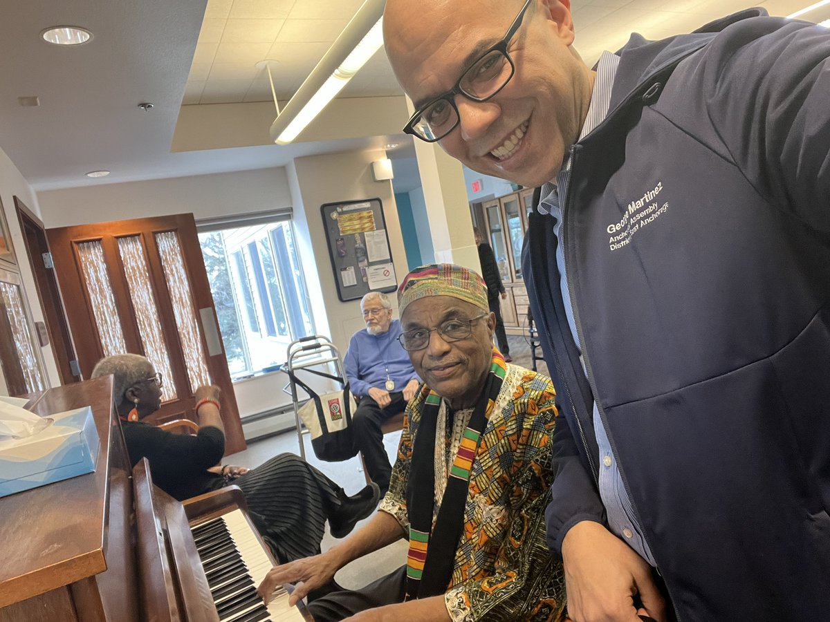 Today I had a chance to visit Providence Horizon House with Cal Williams and Shirley Mae Stanton to present a Black History Month program for residents. #AnchorageForward #intergenerationalcity