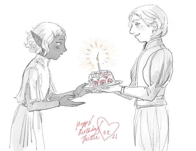 before the day is over - happy birthday, thistle!!! 