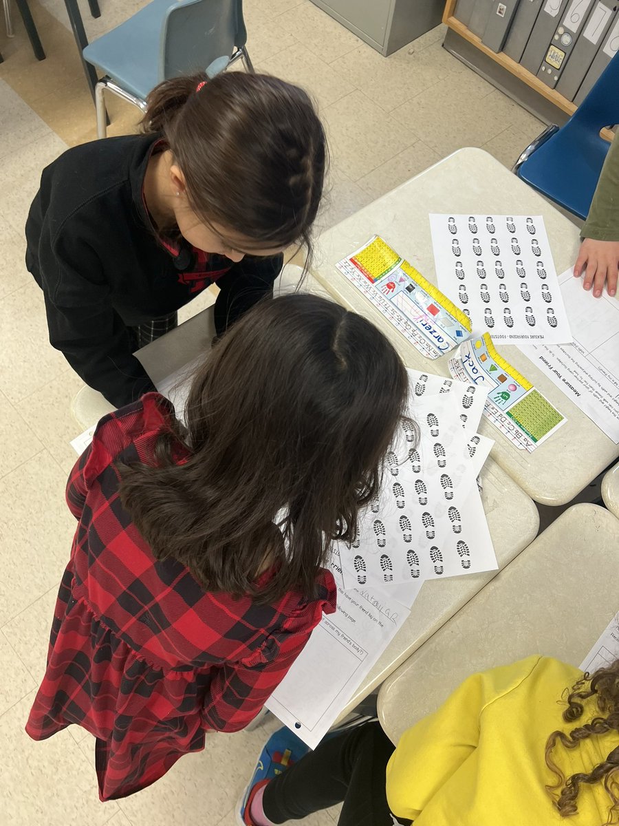 MsHuynh_'s tweet photo. A morning filled with laughter and math learning as these grade 2 students demonstrated their understanding of non-standard units as they used their footsteps to measure one another. Great work everyone! 📏👣  @StRitaRock1 https://t.co/M5p09DpeeJ