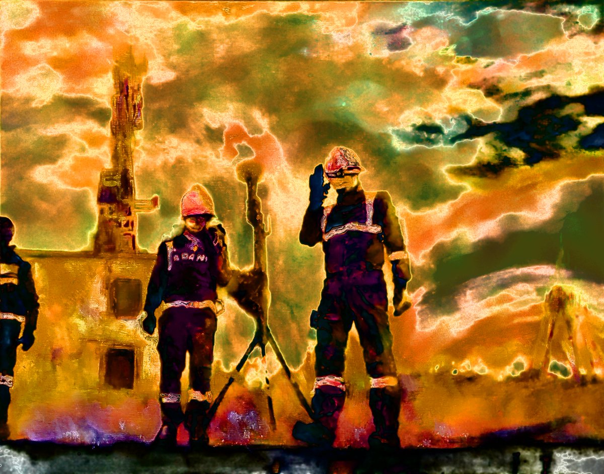 PDcafargo's tweet photo. Long Emergency - Variations on a theme. Title works from the series of the same name. 2024. Original painting that is scanned then modified with 2D filters.
More info.: https://t.co/fHI4j5yz6u
#Art #painting #Digitalart #Filterforge #longemergency https://t.co/dTUOVjXZtT