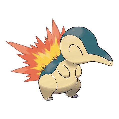 cyndaquil no humans pokemon (creature) solo closed eyes white background full body simple background  illustration images