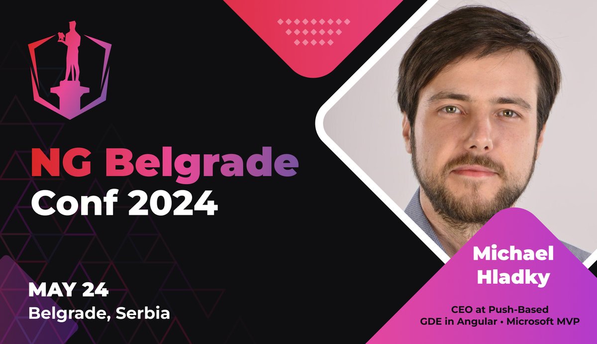 It's time to announce our next speaker, @Michael_Hladky! 🎉 Michael is a CEO at Push-Based, GDE in Angular, Microsoft MVP, Nx Champion, and creator of RxAngular libraries. 🤘 🎟️ Get your ticket: angularbelgrade.org/#tickets #NGBelgradeConf #AngularBelgrade #Angular