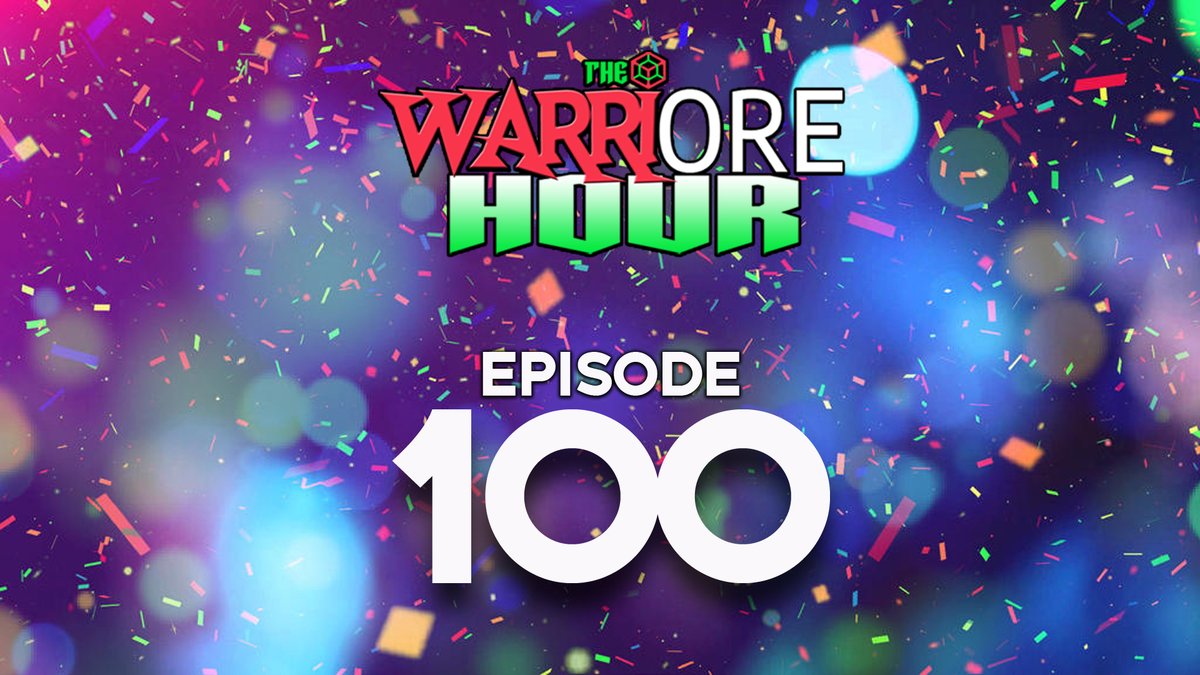 EPISODE 100 of THE WARRIORE HOUR tonight! Cant believe we made it to 100! We're live at 7pm CST and hanging out talking about what's new in the world of ORE and our lives! Come hang out! 💯💯💯

youtube.com/c/ORESystemNFT
twitch.tv/warriorehour