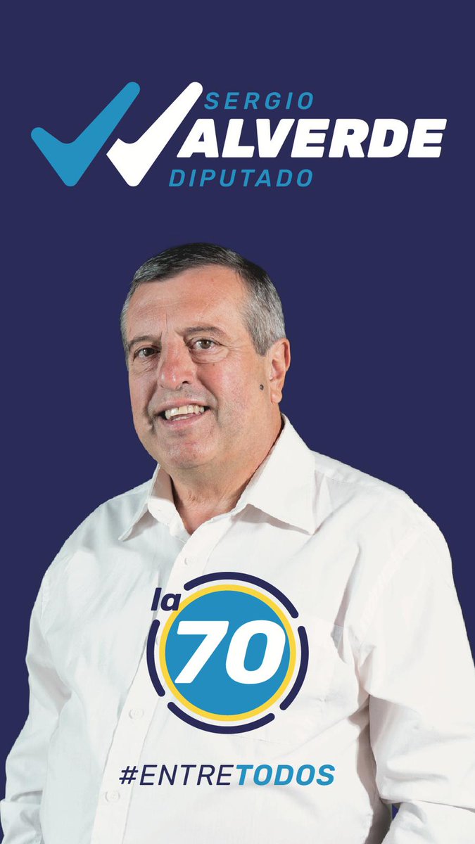 No podemos hacerlo solos, es con #Vos, es #EntreTodos 💪

#La70 #SergioValverdeDiputado #EntreTodos #Equipo