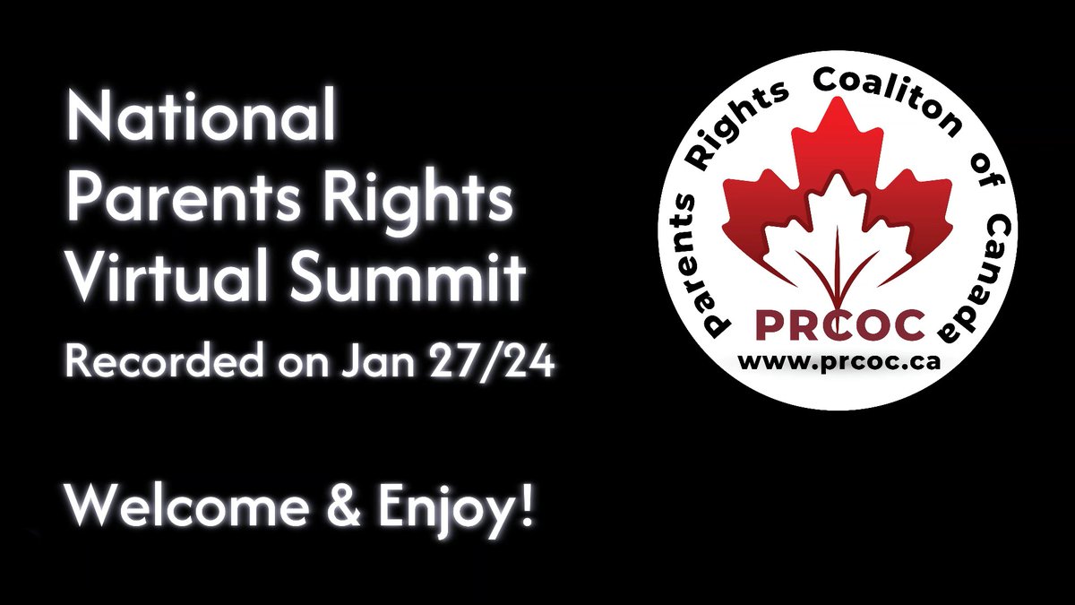 The PRCOC's National Parents Rights Summit is now available to watch in full or broken down by speaker.
Find the videos here:
prcoc.ca/#/
#ParentsRightsAreReal
#StopQueeringSchools
#LeaveKidsAlone