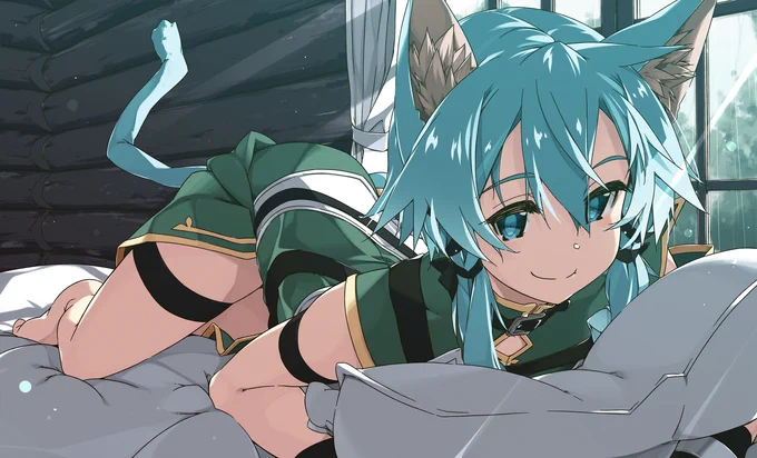 ケットシーです、通してください((((=゜ω゜)#猫の日 #SAO 