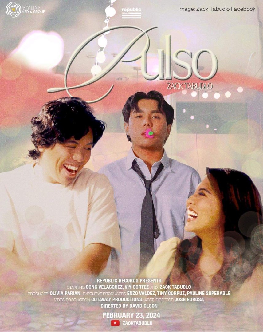 VL_MediaGroup's tweet image. &quot;PULSO” The Official Music Videos

Starring Cong TV and Viy Cortez, mapapanood na ngayong Biyernes, ABANGAN!

📸 Zack Tabudlo | Facebook

#Pulso #ZackTabudlo #CongTV #ViyCortez #TeamPayaman #ViylineMediaGroup