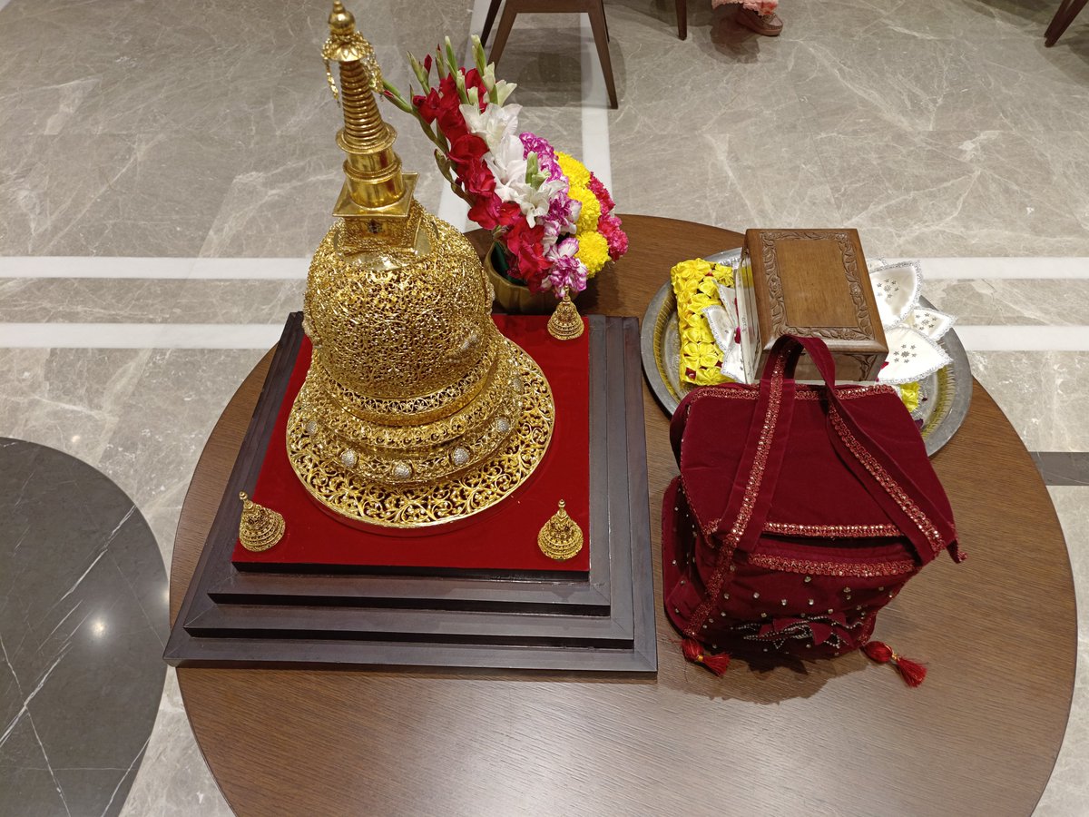 The “three friends” to travel together for the first time – The Holy Buddha Relic along with the Holy Relics of his chief disciples Arhant Sariputta and Arhant Mahamogallana are travelling together for the first time from India to Thailand. #CulturalExchange #SoutheastAsia