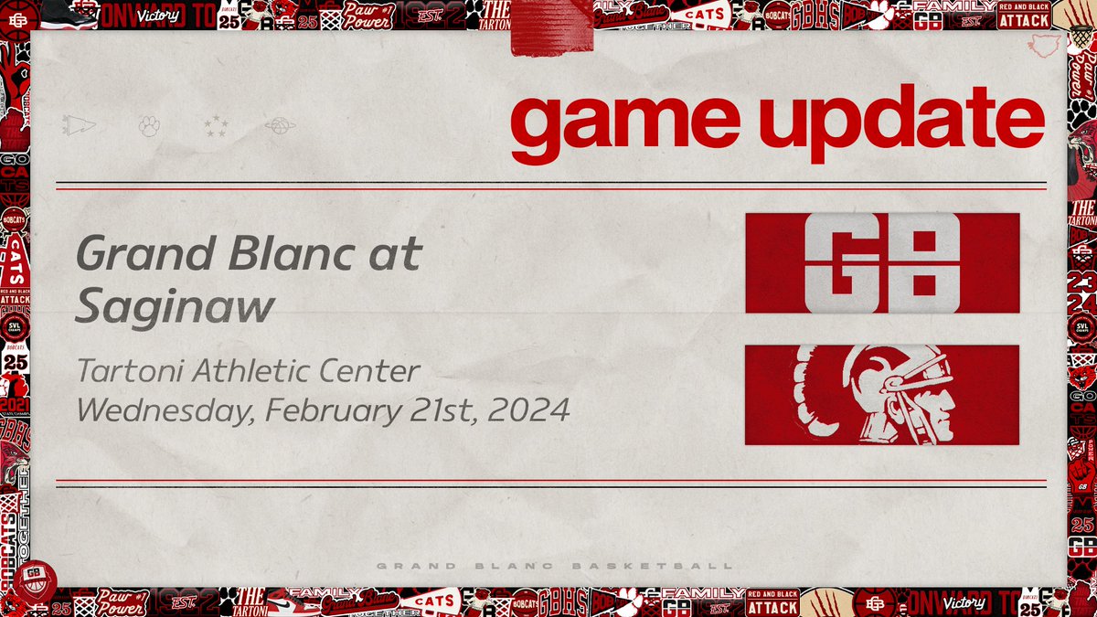 Grand Blanc Hoops (@grandblanchoops) on Twitter photo Saginaw leads GB 35-30 at the half. Bryce O’Mara following up last night’s triple-double with a strong first half: 13 points and 7 rebounds. Saginaw leads GB 35-30 at the half. Bryce O’Mara following up last night’s triple-double with a strong first half: 13 points and 7 rebounds.