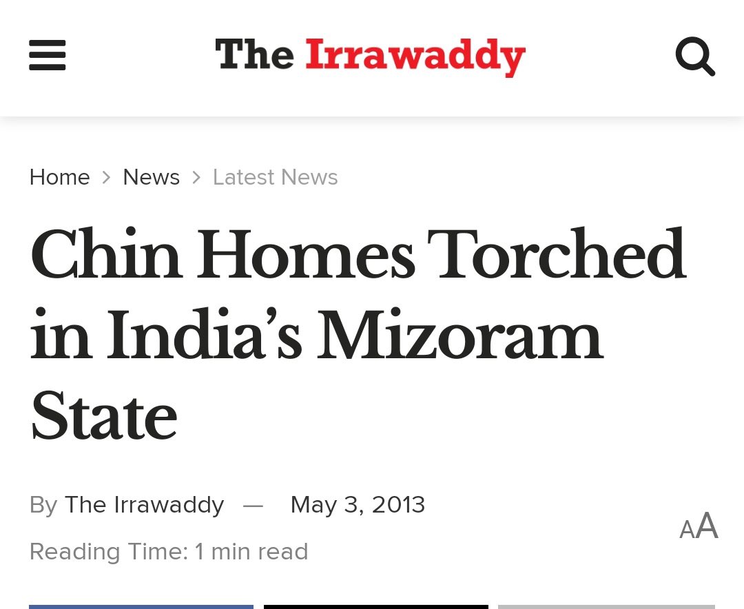 ‼️In 2013, Mizos attacked #KukiRefugees in Mizoram !!!

The same Mizos who warn Manipur of retaliation if the same #Kukis were identified as illegal immigrants and deported from Manipur. 

👉🏼Around 40 homes owned by ethnic Chin refugees from Burma were burned down earlier this…