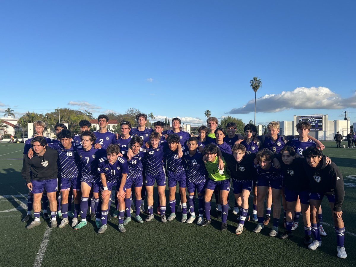 Congrats, Saints Soccer, 2-1 winners over Torrey in CIF Open semis. Gus Valez 2 big goals, including game-winner in final minute. Saints plays for back-to-back Open titles Saturday, 3pm at Bonita Vista. Tickets on GoFan starting tomorrow. Go Saints! <a href="/Saints_ThePit/">The Pit</a> <a href="/saints_info/">St. Augustine HS</a>