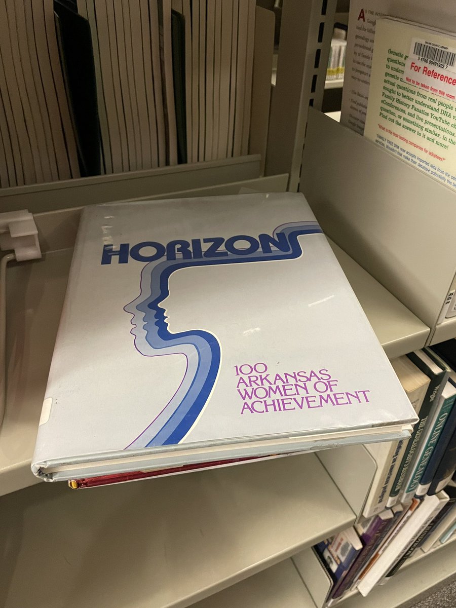 Once upon a time we published a book on women of achievement in Arkansas. It was great to see it tonight still on a library shelf!