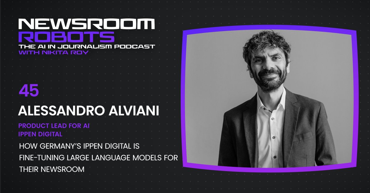 Nikita Roy (@bynikitaroy) on Twitter photo Germany's <a href="/ippendigital/">Ippen Digital</a> is pioneering a range of #AI products that aim to help their newsroom and enhance reader engagement. @alealviani joined me on a two-part episode on <a href="/NewsroomRobots/">Newsroom Robots</a> to share their AI strategy and the innovative products they're developing. Here are five key Germany's <a href="/ippendigital/">Ippen Digital</a> is pioneering a range of #AI products that aim to help their newsroom and enhance reader engagement. @alealviani joined me on a two-part episode on <a href="/NewsroomRobots/">Newsroom Robots</a> to share their AI strategy and the innovative products they're developing. Here are five key