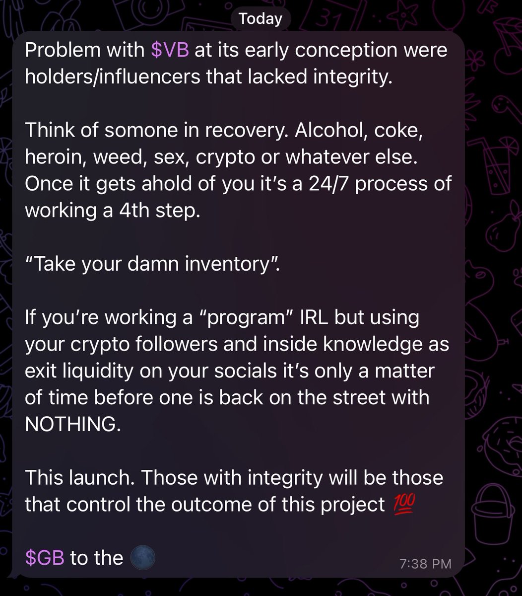 Crypto_G_James's tweet photo. Starting to figure things out in this space
To many influencers use their status quo & followers as exit liq
Hyping projects in channels they know are shit, just to fomo normies into pumping their bags
$VB had this issue #VeryBanking
$GB will be different π―
Dis Comment π₯ https://t.co/Z9tFSeh8ci
