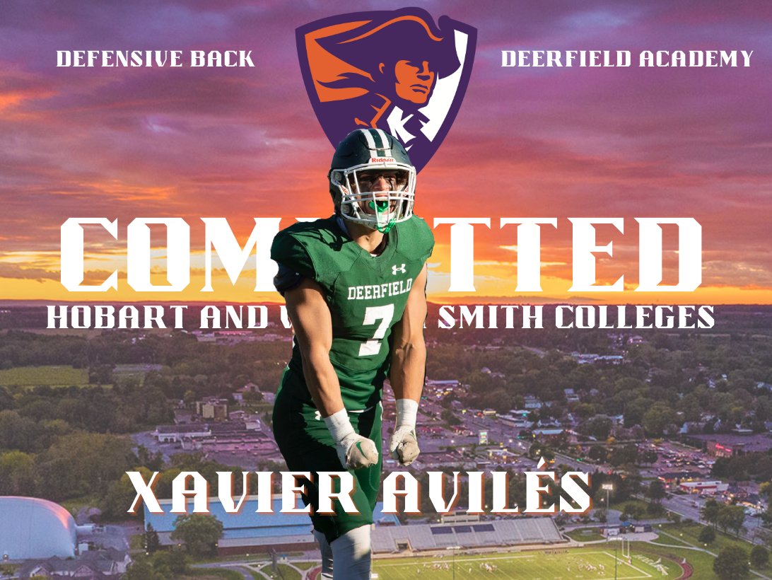 After speaking with my family, I am proud and beyond blessed to announce my commitment to Hobart and William Smith Colleges! Thank you so much to @CoachGreenBart @Coach_DeWall and @bbarbato53. #TheHobartWay #RollStatesmen @DABigGreenFB @HobartFootball