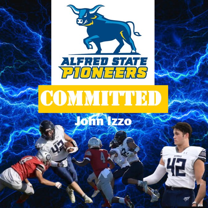 Congratulations to ESM senior TE/LB John Izzo who has committed to attend and play football from the SUNY Alfred State Pioneers!