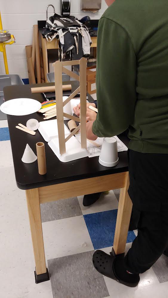 Roller Coast projects have begun in Cambridge Science! Students must show and calculate the forces involved as the marble travels down the course. Way to soar! #soarabove