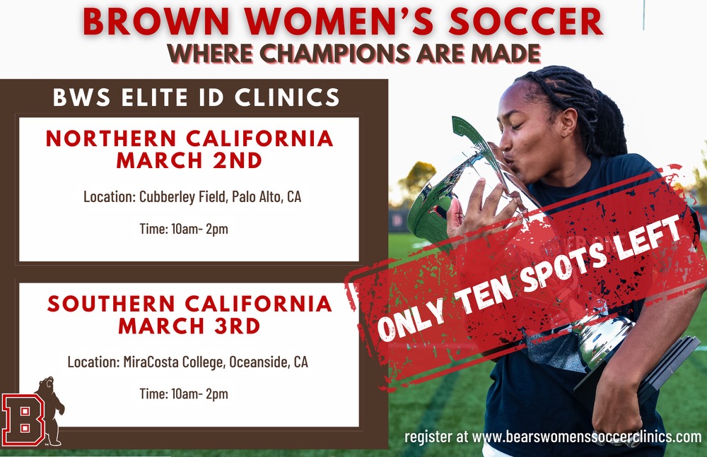 Bears Elite ID Satellite Clinics Saturday, March 2nd - PALO ALTO, CA Sunday, March 3rd - OCEANSIDE, CA 🚨10 Spots Remaining 🚨 Limited space available, secure your spot today! bearswomenssoccerclinics.com⬇️ Just Announced - Allen, TX Satellite Clinic - April 19th
