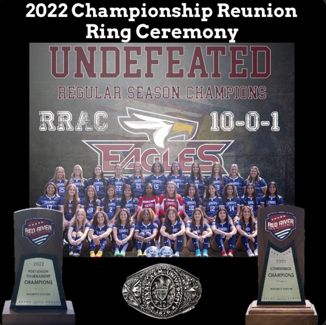 ‼️JOIN US TOMORROW NIGHT‼️ We are having a reunion of our 2022 womens soccer championship team along with a ring ceremony. The presentation will take place during halftime of the men’s basketball game. Tipoff is at 7:30pm.