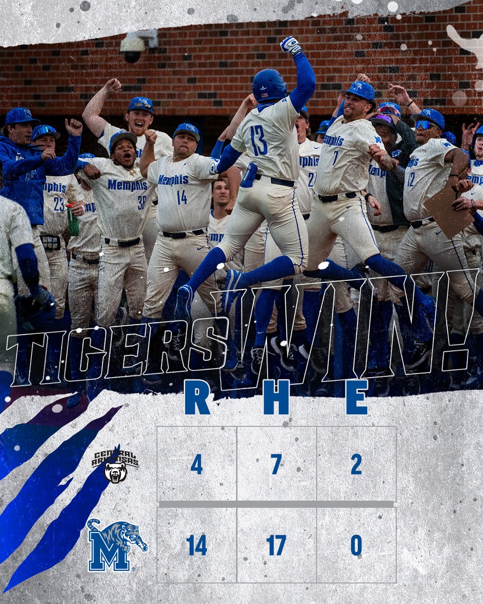 Seven 💣
Seven Innings ✔️
WIN ✔️

#GoTigersGo | #MemphisRising