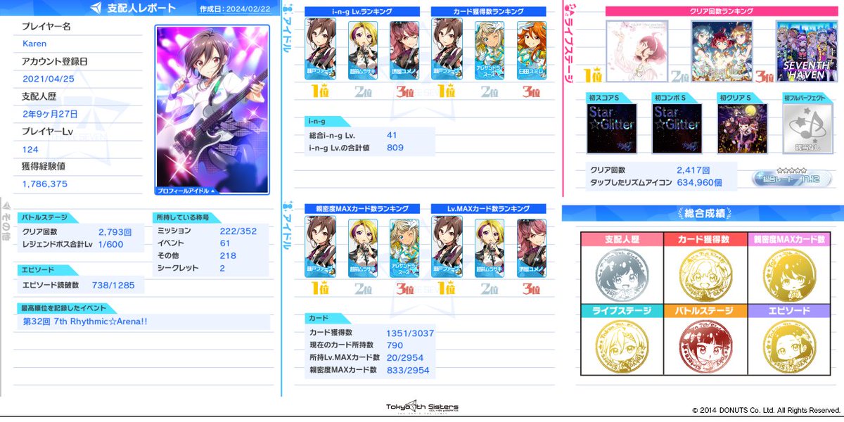 Koiing1's tweet photo. 2024/2/19(月)でTokyo 7th シスターズは10周年！

これまでのゲームプレイ歴を振り返ることができる「支配人レポート」を開催中！
その他にも豪華キャンペーンを実施中！

#t7s #ナナシス #t7s10th #支配人レポート https://t.co/M3odJYi51f