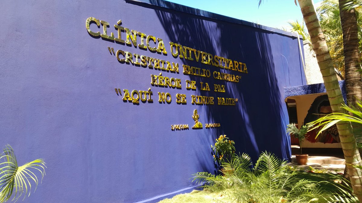 IsabelF64484669's tweet photo. En conmemoración a los 90 años del paso a inmortalidad de nuestro Gral Augusto C. Sandino se inauguró la Clínica Universitaria Cristhian E. Cadena como parte de la restitución de derechos #MasVictoriasMasBienestar #90SandinoSiempreMasAlla #4519LaPatriaLaRevolución https://t.co/JaMAclfiHH