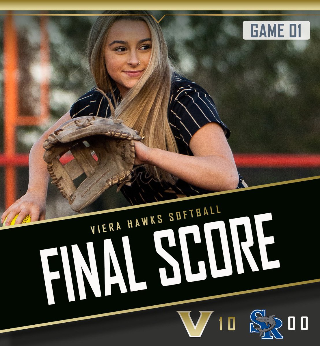 VieraHawksSB's tweet photo. FINAL

The Hawks defeat Sebastian River HS 10-0 F/6 and move to 1-0 on the Season

Senior Amaya Pitt led the way at the plate going 3 for 4 with 2RBI and 2 Runs

Senior Addy Berry led the way in the circle going 6 Complete giving up 0 runs striking out 11 in her season debut. https://t.co/I1sFKNwoVr