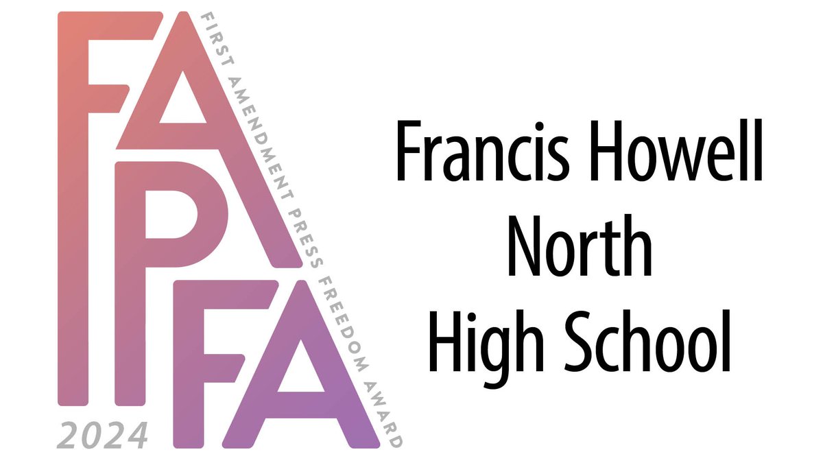 Congratulations to Francis Howell North High School, St. Charles, Missouri, one of 28 recipients of the 2024 First Amendment Press Freedom Award. It is @FrancisHowell 's ninth year receiving the award. Read more: jea.org/wp/blog/2024/0… @MIPAjournalism @journalismstl