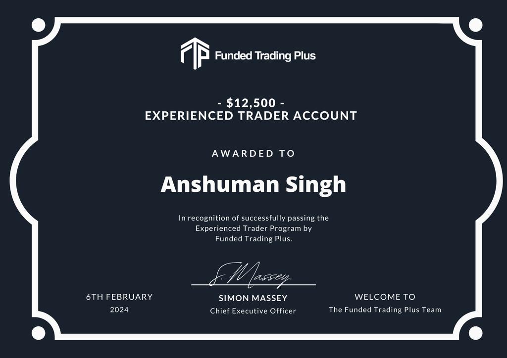 Dreams do come true! 🎉 Finally After 6 months of hardwork I recently got funded with @FundedTradingP I passed my 1 Step Challenge on 6th Feb & got credentials of funded account on the same day. This is the first funded account of my life and I am super happy & excited 💙.