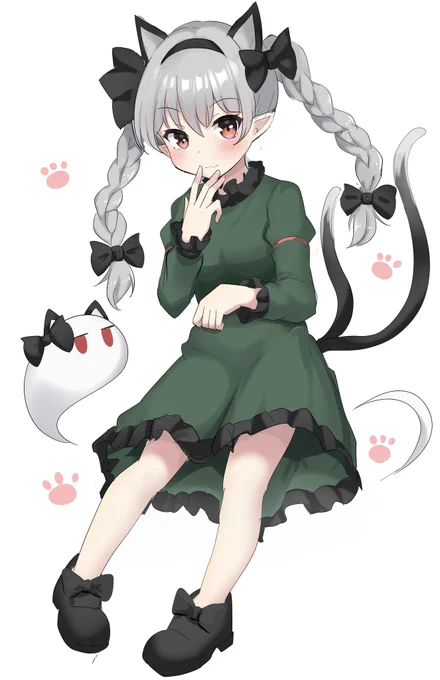 猫の日なのでお燐コスプレ妖夢ちゃん 