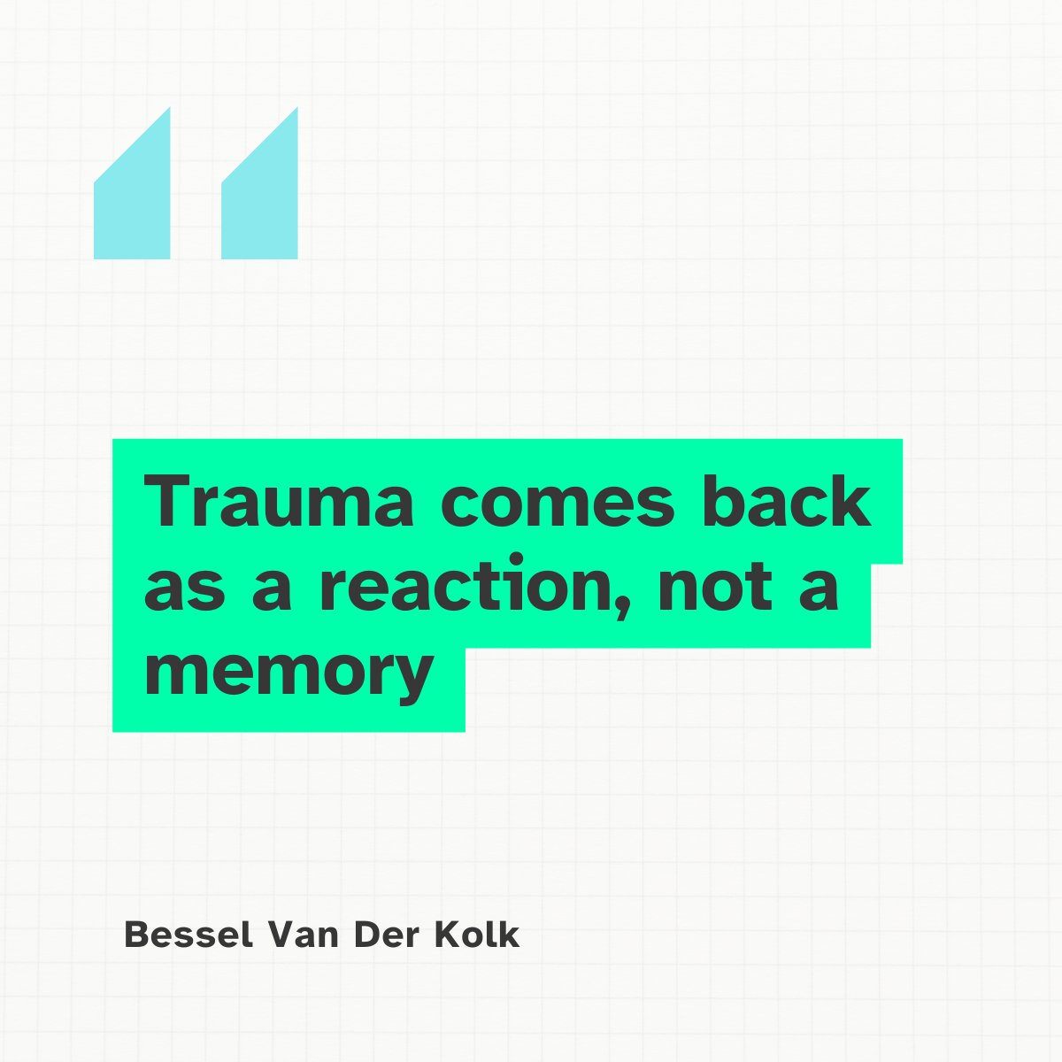 “Trauma is much more than a story about something that happened long ago," writes Bessel Van Der Kolk."

#mentalhealthawareness #Trauma