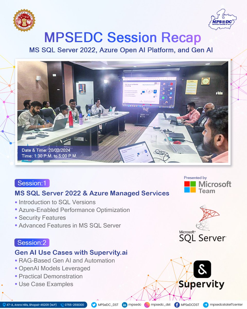 #MPSeDC Session Recap on MS #SQL Server 2022, Azure Open AI Platform and Gen #AI, Presented by: Microsoft Team.