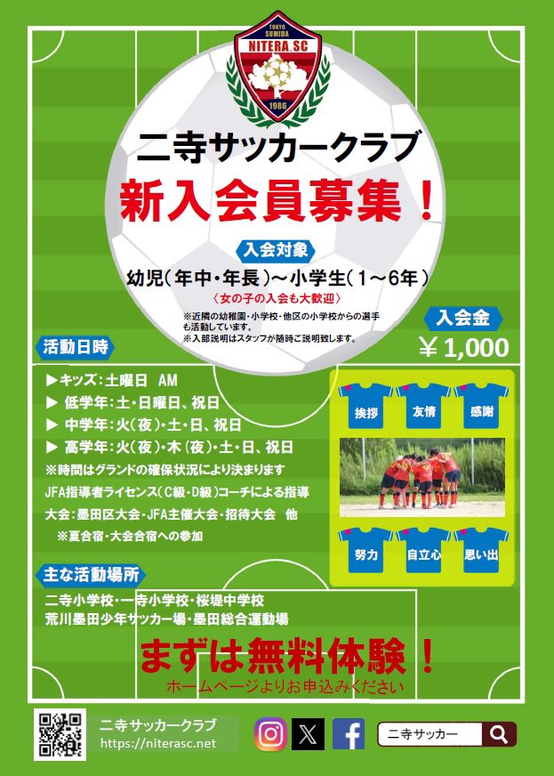 ニ寺サッカークラブ (@niterasc) on Twitter photo 
