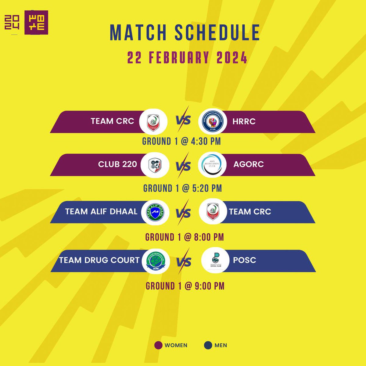 BandaaraClubAGO's tweet photo. Pumped for the semis?💥 Here's the match schedule! #bandaaracup2024 #mensdivision https://t.co/WZCuLz4vlT