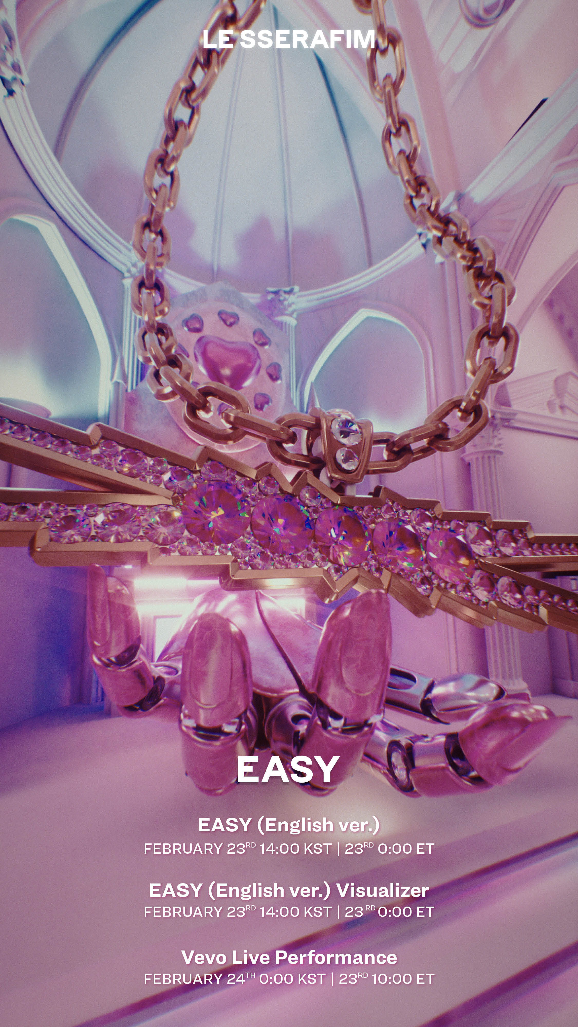 lesserafim 発行記念 easy QQ music QQ音楽 QQ Music x LE SSERAFIM 