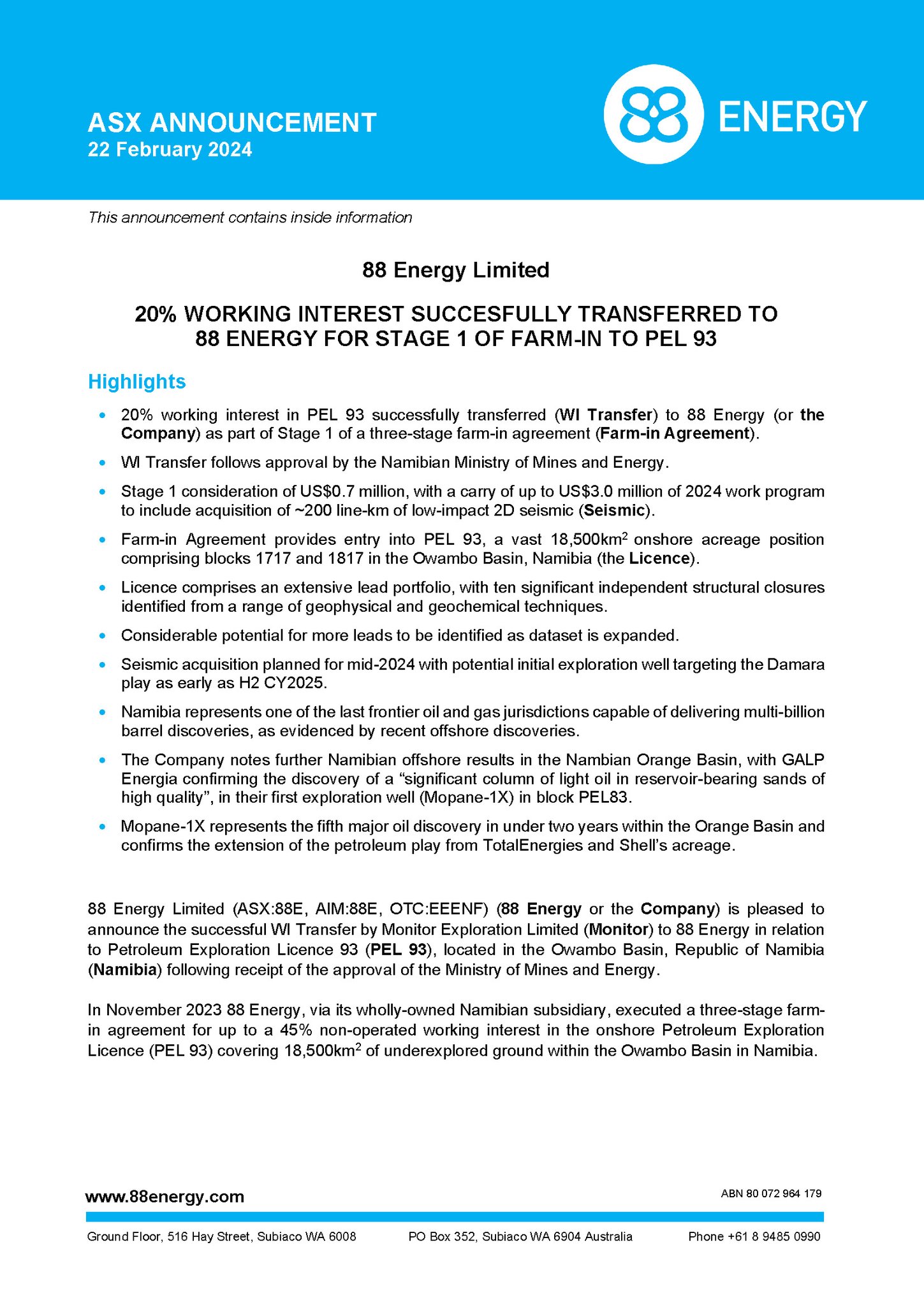 88 Energy Ltd on X