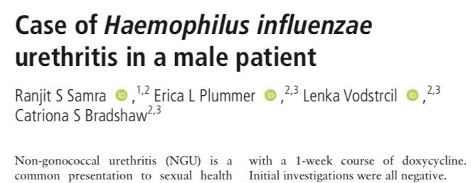 Please read this if you’re interested in sexual health, atypical infection manifestations and antimicrobial stewardship. bit.ly/42OaBmL @STI_BMJ @ericalplummer @lenkavod @DrCatBradshaw