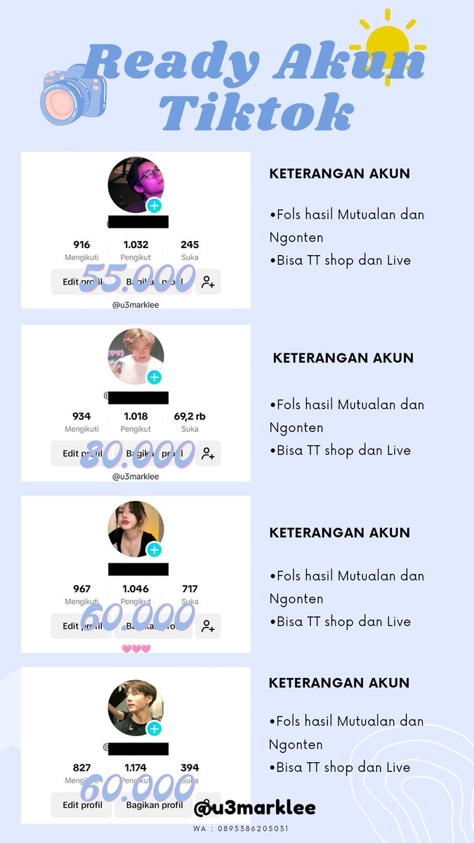 isyaa • jual akun IG | kalau DM eror wa aja tweet media