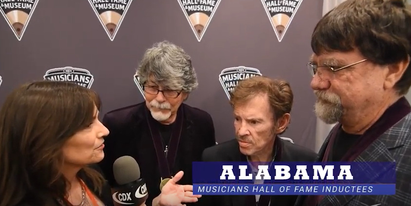 RadioShannon's tweet photo. Over the years I've interview @TheAlabamaBand several times together & separately for their solo projects. This: last time with the late #JeffCook 2019 inducted into the Musicians Hall of Fame @mhfm Its hard to comprehend ALL they have contributed to Country Music @CDXNashville https://t.co/Cwv0QIB5Lo