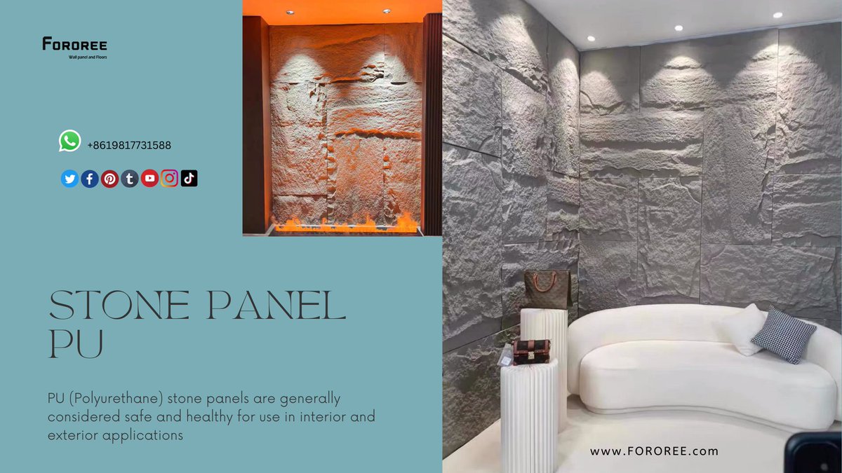 iFOROREE's tweet photo. Residential house background wall decoration with PU Faux stones, hello@FOROREE.com #interior #wallpanel #pvcpanel #walldecor #3dwall #pustone #fauxstone #rockstonewall #FOROREE https://t.co/um3dHYl1TK