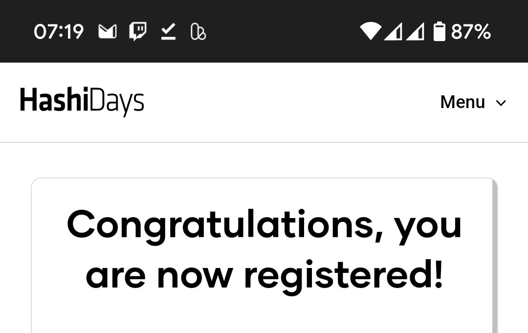 Meet you at <a href="/HashiCorp/">HashiCorp</a> #hashidays in Munich 😉