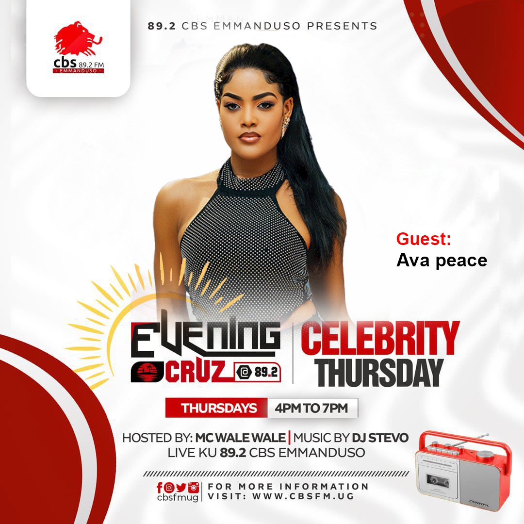 Tosubwa omuyimbi @avapeace2 mu program #EveningCruz ne @McWaleWale