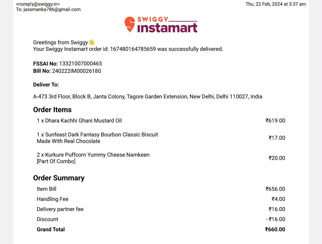 HNawaria's tweet photo. Ordar no #167480164785659
My ordar not deliver and tha delivery partner tell to I am not pick up your order and I am not active on Swiggy deliver and i am wait 3:46pm and wait 1 hour. And this not help me and not refund or not Deliver my ordar and not help me . 
@SwiggyCares https://t.co/UkX2Zx7p2x