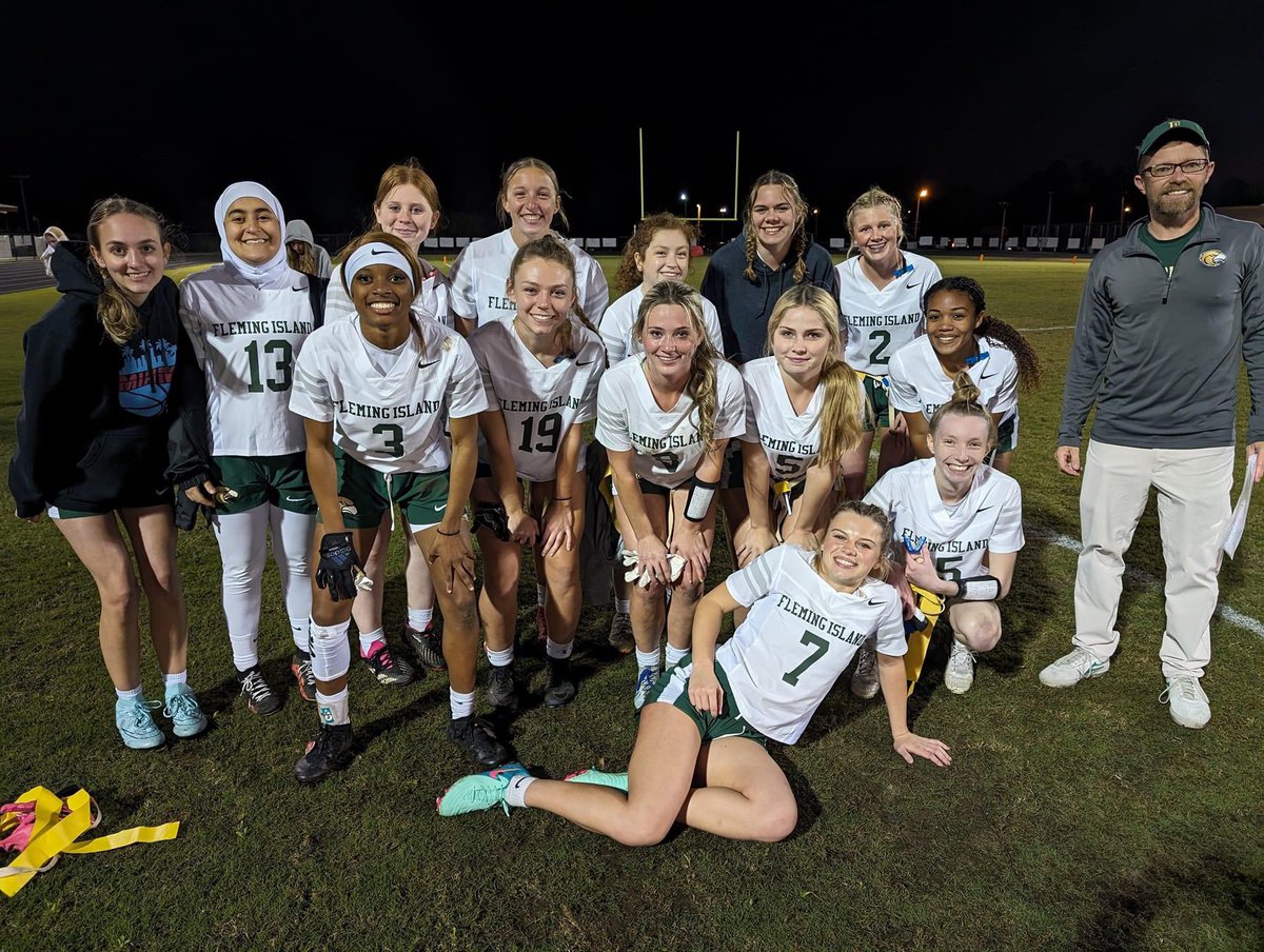 FI Eagle Athletics (@fieaglesports) on Twitter photo The Golden Eagles Flag Football team pulls it out! 7-2 over New Smyrna Beach! <a href="/LondonJenkins_/">London Jenkins</a> with a rushing TD and another interception! Rest work ladies! #SoarHigher The Golden Eagles Flag Football team pulls it out! 7-2 over New Smyrna Beach! <a href="/LondonJenkins_/">London Jenkins</a> with a rushing TD and another interception! Rest work ladies! #SoarHigher
