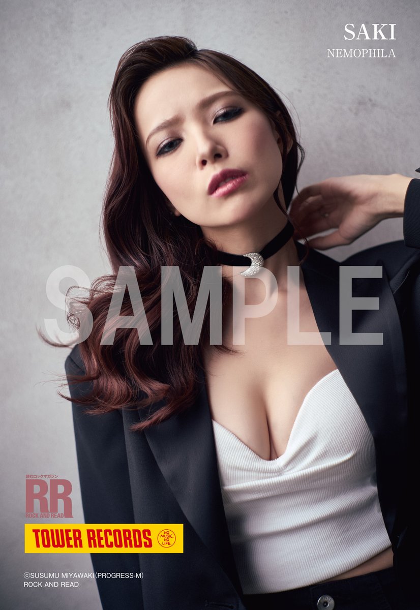 NEMOPHILA タワレコパネル 直筆サイン入り 📢本日最終日＼ “ROCK AND READ 111” 発売記念 - SAKI（#NEMOPHILA