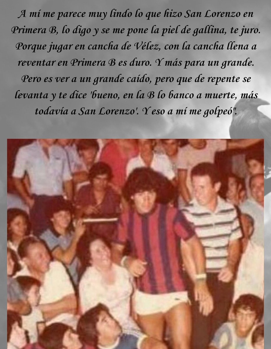 adn_cuervo's tweet photo. Pero es ver a un grande caído, pero que de repente se levanta y te dice 'bueno, en la B lo banco a muerte, más todavía a San Lorenzo'. Y eso a mí me golpeó".

Esas palabras Diego..
Salen del corazón. Imposible no emocionarse.
Esto es #SanLorenzo 💙♥️
GRACIAS D10S🇦🇷 https://t.co/pXRiGpVAuJ