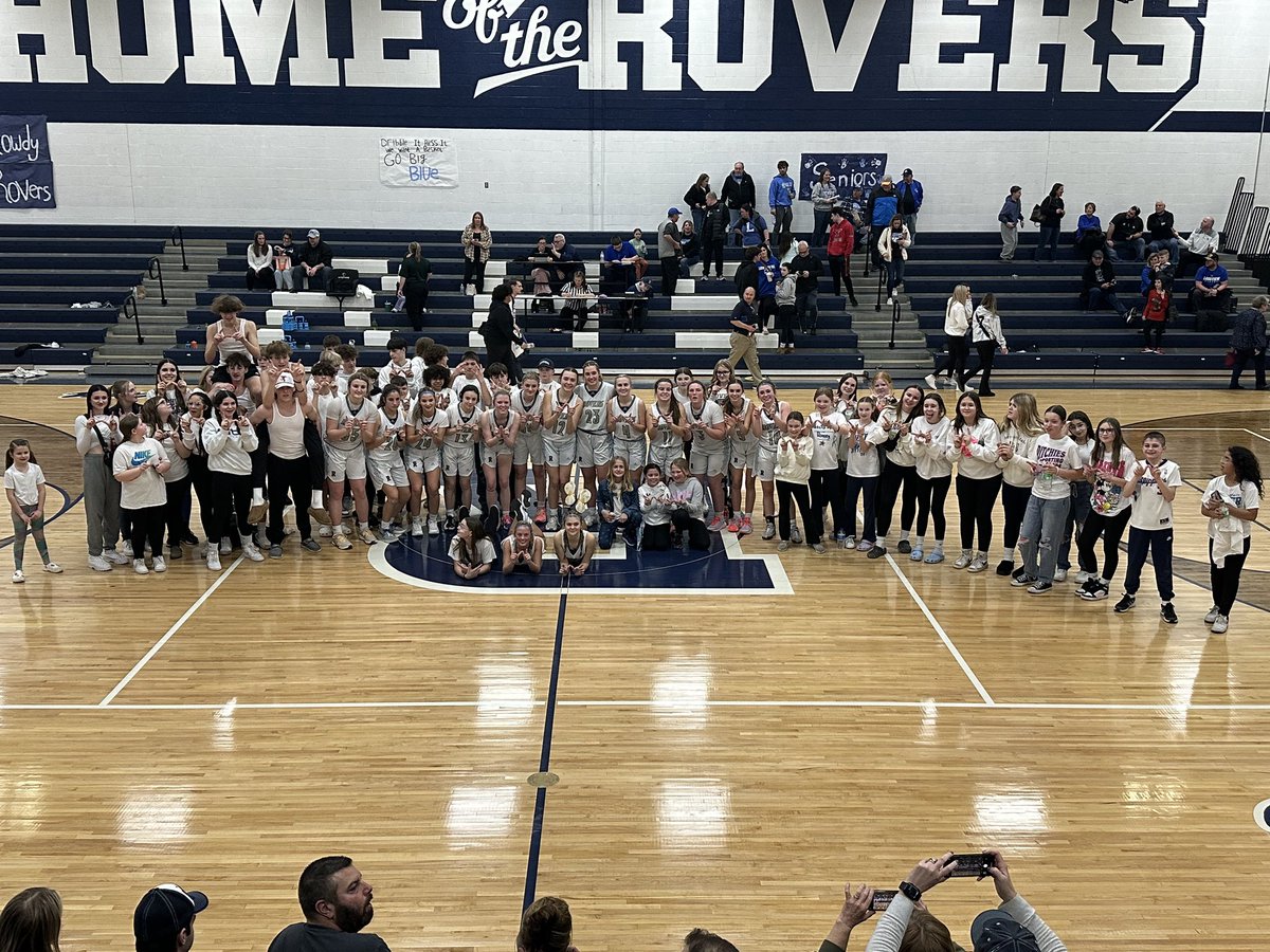 GirlsRootstown's tweet photo. Another strong performance from the Rovers as they beat Lakeview 63-19. Thank you to the huge student section wearing white! The Dunkin Player of the Game is Addy. The IPG is Colbie. The Rovers hope to see everyone again on Saturday. https://t.co/VxMjeRD1qm